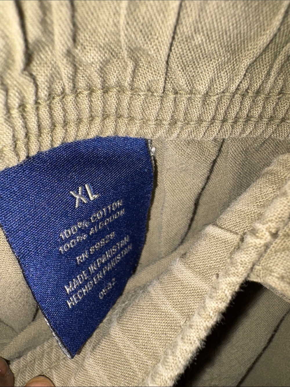 Gloria Vanderbilt Olive Green Drawstring Cargo Capris - Picture 5 of 6